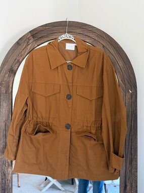 Lush Utility Jacket in Rust Brown
